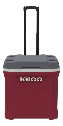 Hielera 30 Qt Con Rueda Latitude Roja 43 Latas Igloo Color