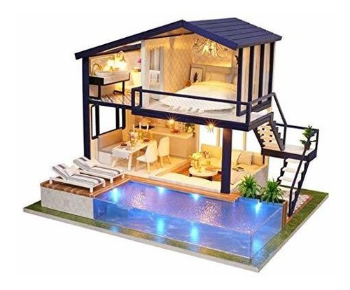 Imagen 1 de 8 de Unihobby Diy Miniatura Casa De Muñecas Kit Time Apartment