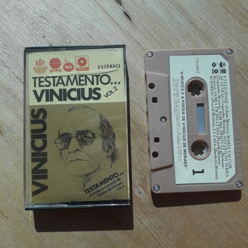 Fita K7 Vinicius De Moraes Testamento Volume 2 Original Rge