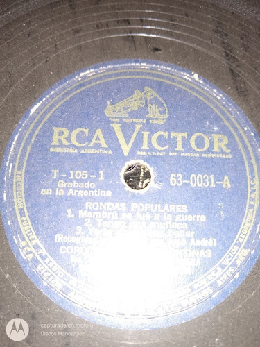 Pasta Coro De Niñas Argentinas Rca Victor C129