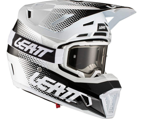 Casco Motocross Leatt - Kit Moto 7.5 - C/ Antiparra - Blanco