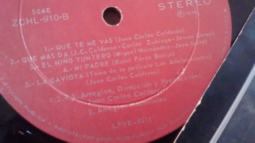 Vinilo Lp De Mocedades - El Color De Tu Mirada Secreta (u454