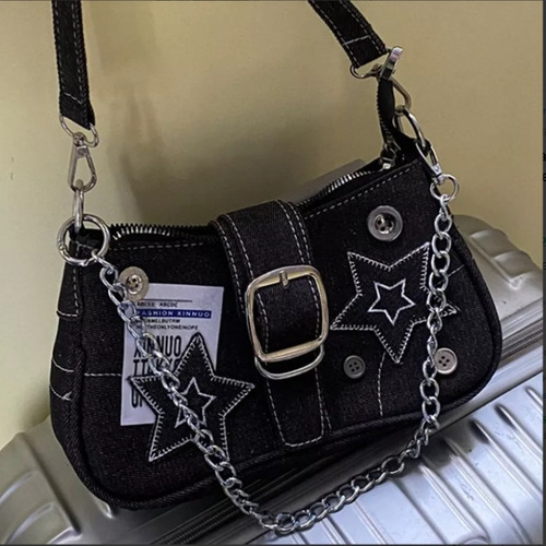 Bolso De Mano Sqeeqe Con Patrón De Estrellas Para Mujer