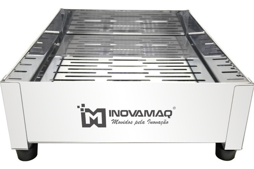 Imagem 2 de 2 de Escorredor De Fritura Inox Bandeja 33x26x10 Pastel Salgados