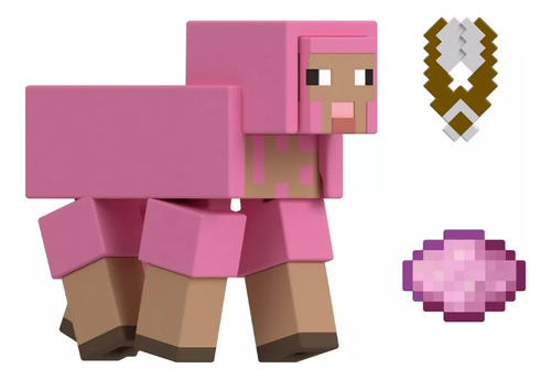 Minecraft Figura De Accion Oveja Rosa