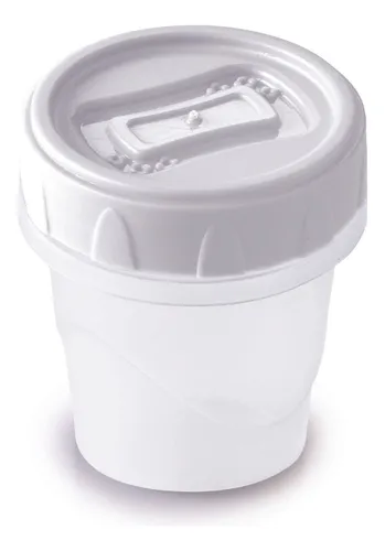 Pote De Plástico Clic Rosca 65ml Branco Plasutil