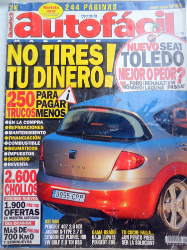 Autofácil Nº 44 ( Revista Española) 244 Paginas * Junio 2004