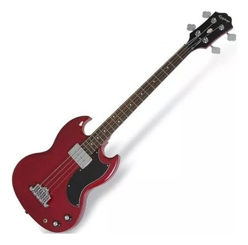 Bajo Eléctrico EpiPhone Eb0 Sg Cherry 4 Cuerdas Rojo C/funda