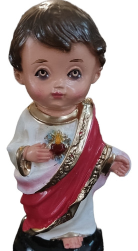 Imagen 2 de 3 de Figura Estatuilla Jesús Sagrado Corazón Versión Infantil