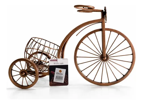 Suporte Para Vinho Decoração Para Mesa Vintage Bicicleta2cor