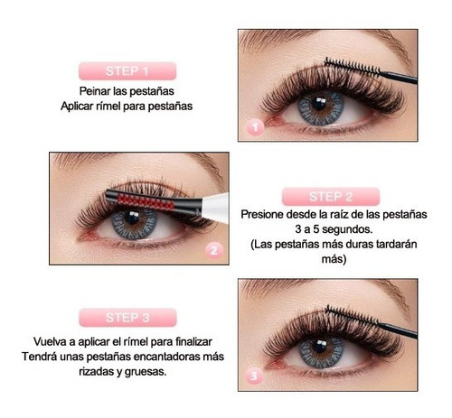 Imagen 2 de 9 de Encrespador Ondulador Térmico Pestañas Curva Natural