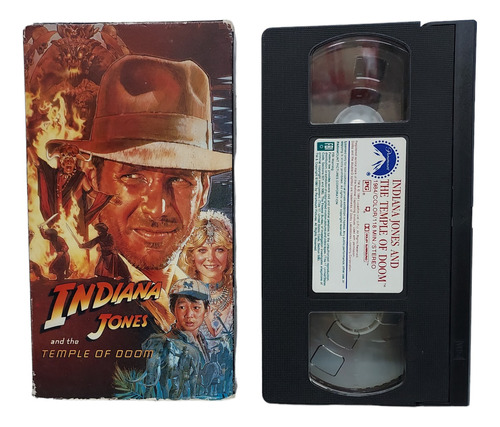 Indiana Jones And The Temple Of Doom Pelicula Vhs 1984 