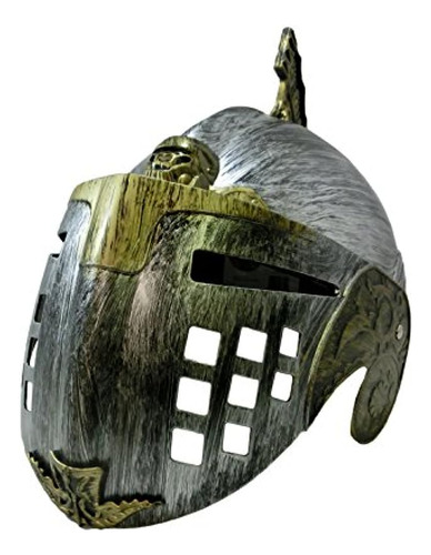 Casco Romano De Gladiador Con Máscara Facial Sombrero De Arm