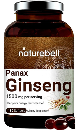 Ginseng Naturebell 180 Capsulas - Unidad a $1621