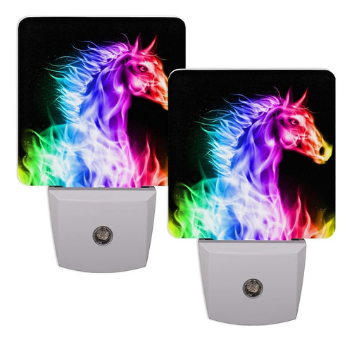 ~? Tropicallife Colorido Caballo De Fuego Enchufe Led Sensor