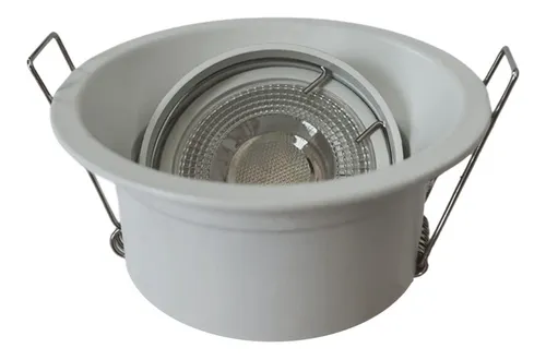 Pack 5 Focos Led Embutido Retraído Porta Gu-10 Pessaro Mr16