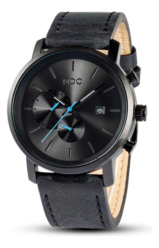 Mdc - Relojes De Moda Para Hombre, Color Negro, Cronografo D