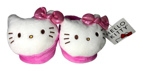 Pantufa Infantil Hello Kitty Rosa Sanrio - Tamanho 28/29