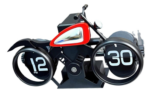 Reloj Digital Plegable Con Forma De Motocicleta Para Escrito