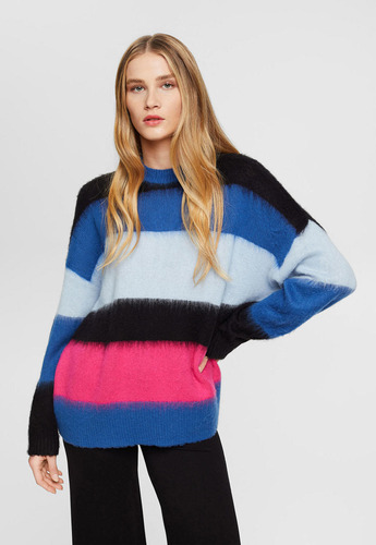 Sweater Oversized A Rayas Mujer Esprit 013cc1i304