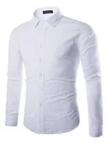 Comprar Camisas Slim Para Hombre | Color Entero | Casual | Elegante