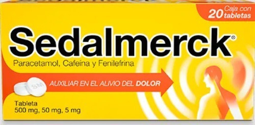 Caja De Analgesicos Sedalmerck Auxiliar Alivio Del Dolor X20