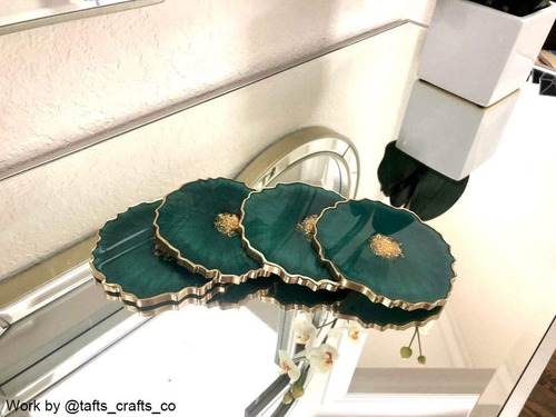 B 6 Piezas Molde De Silicona Para Posavasos De Resina