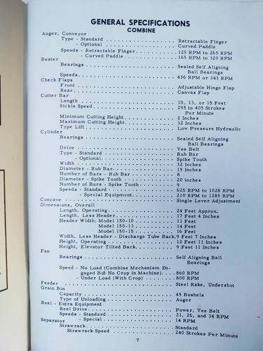 Livro Do Proprietário Colheitadeira Case De 1957 Modelo 1150 = Jerohme Case (Usado)