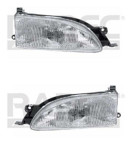 Par Juego Faros Toyota Camry 1995 - 1996 Con Base Depo Rxc