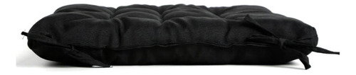 Kit 6 Almofada Assento Cadeira Futton 40x40cm Preto