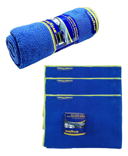 Toallita De Microfibra 991-90132852 Goodyear 3pzs