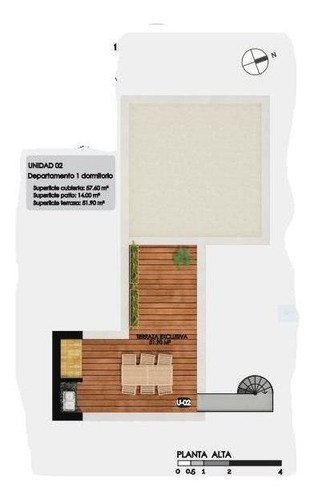 Imagen 3 de 3 de Departamento - Echesortu