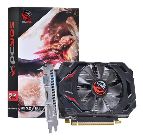 Placa De Vídeo Amd - Pcyes - Radeon 6570 Gddr5 2gb 128 Bit