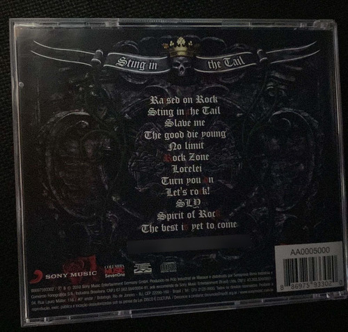 Imagem 2 de 5 de Cd Sting In The Tail Scorpions