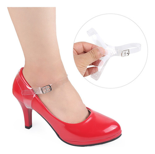 Par Invisible Correas De Zapatos Transparentes Banda Correa