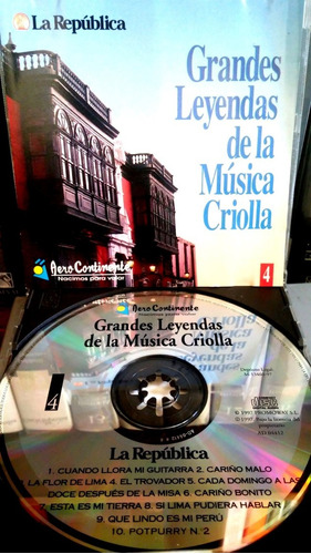 Varios - Grandes Leyendas De La Música Criolla 4 (1997)