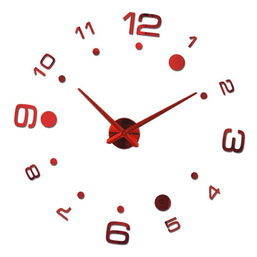 Reloj De Pared De Cocina Rojo