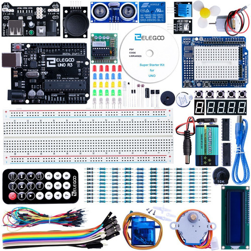 ELEGOO UNO Project Super Starter Kit with Tutorial and UNO R3 Para Proyectos Arduino IDE