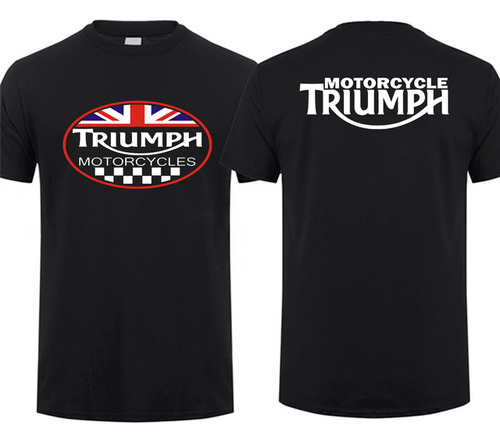 Camiseta Con Motivo De La Moto Británica Triumph