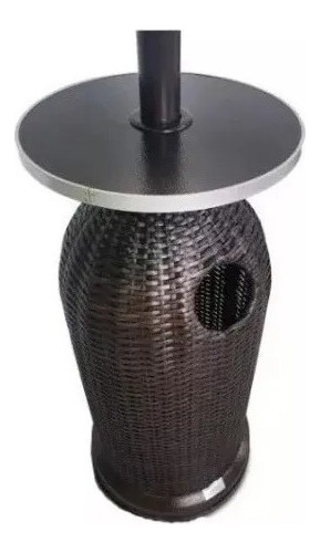 Calefactor Estufa Exterior Patio A Gas Tipo Hongo Ruedas