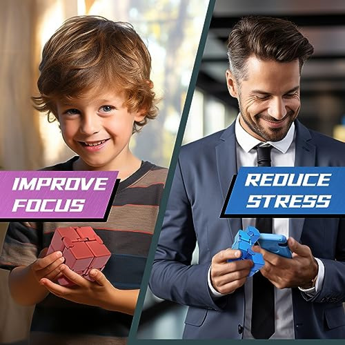 Cubo Infinito Dolasev Infinity Cube Fidget Toy Mejorado, Cub