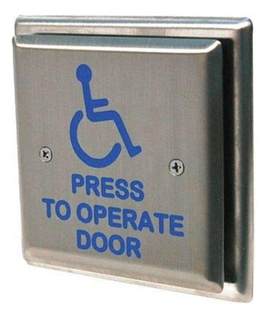Interruptor Acceso Puerta Handicap Pulsador