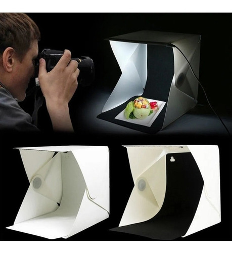 Imagen 4 de 10 de Caja De Luz Fotografia Light Softbox Leds Foto Producto 25cm