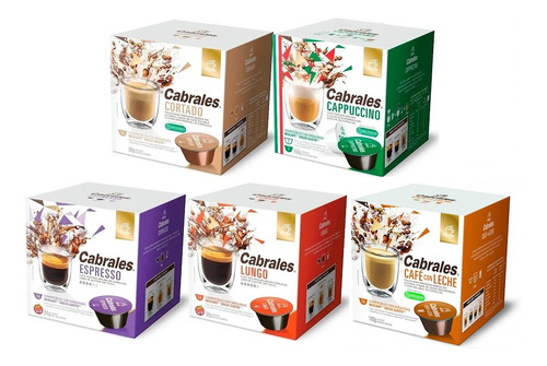 Pack X3 Cajas A Eleccion Cafe Capsulas Cabrales Dolce Gusto