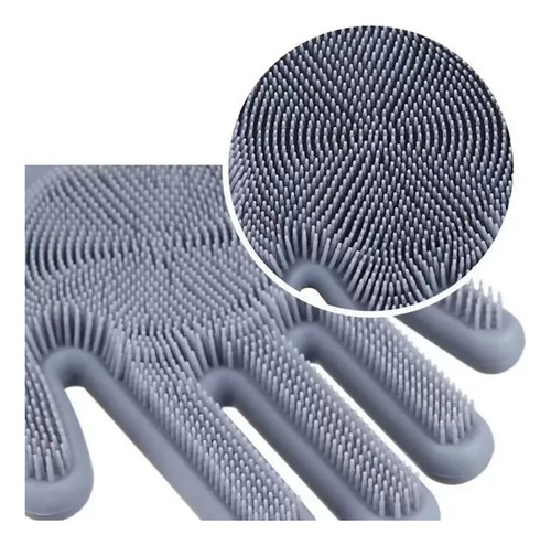 Set De Cepillo Para Bañar Perro + Par De Guantes Mágicos