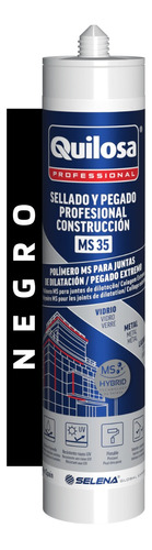 Pegamento Sellador Ms 35 Polímero Sintex Negro 300ml Quilosa