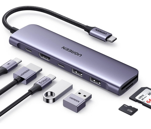 Ugreen Revodok 1071 Usb C Hub Para Computadora Portátil 7 En