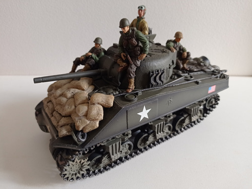 Us M4a3 Sherman Normandy 1944 Com 3 Soldados Raridade 1/32