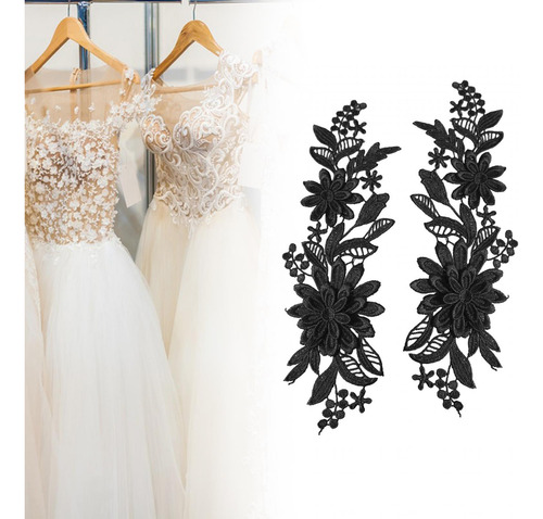 Apliques De Encaje De 2 Piezas, Apliques De Boda, Apliques