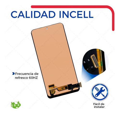 Pantalla Para Xiaomi Redmi Note 12 4g 23028ra60l Incell Completa Color Negro Slim Company